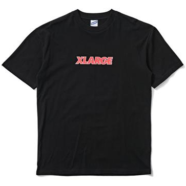 X-LARGE Text Logo Tee Black