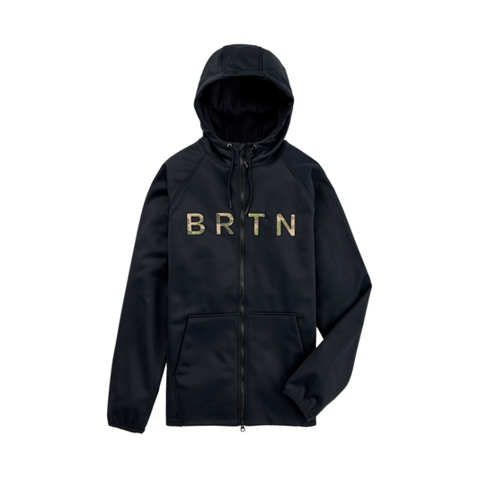 Burton Men's Crown Weatherproof Full-Zip Fleece True Black