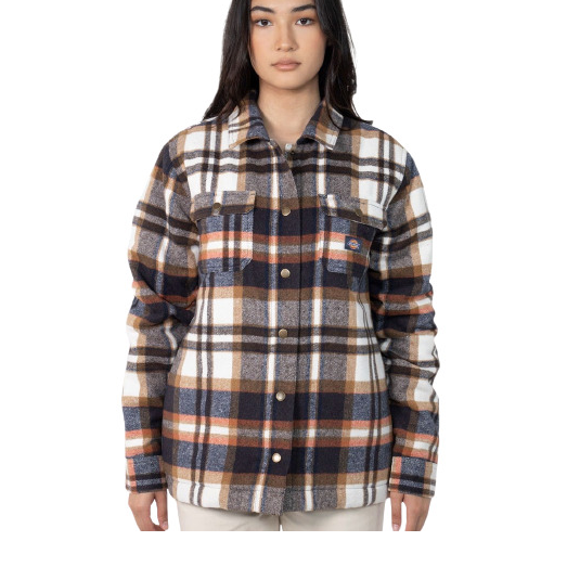 Dickies Rancher Lined Chore Jacket Navy Plaid