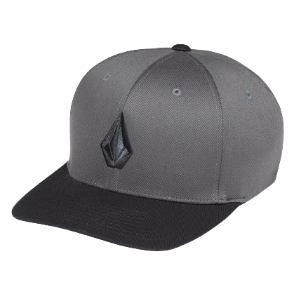 Volcom Full Stone Flexfit Hat Ashphalt Black