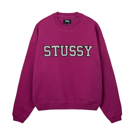 Stussy Relaxed OS Crew Magenta