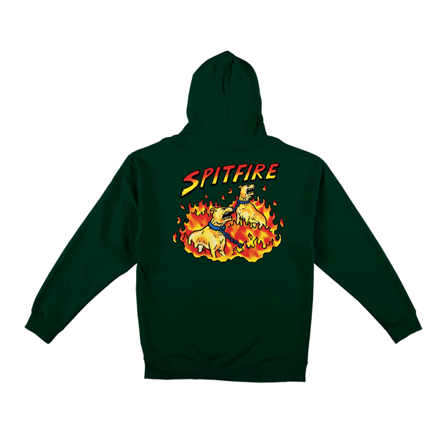 Spitfire Hell Hounds II Hoodie Dark Green