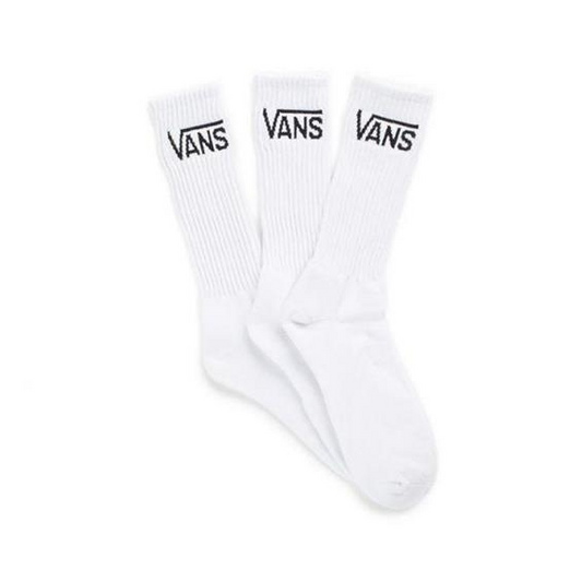 Vans Classic Crew Socks White x3 Pack