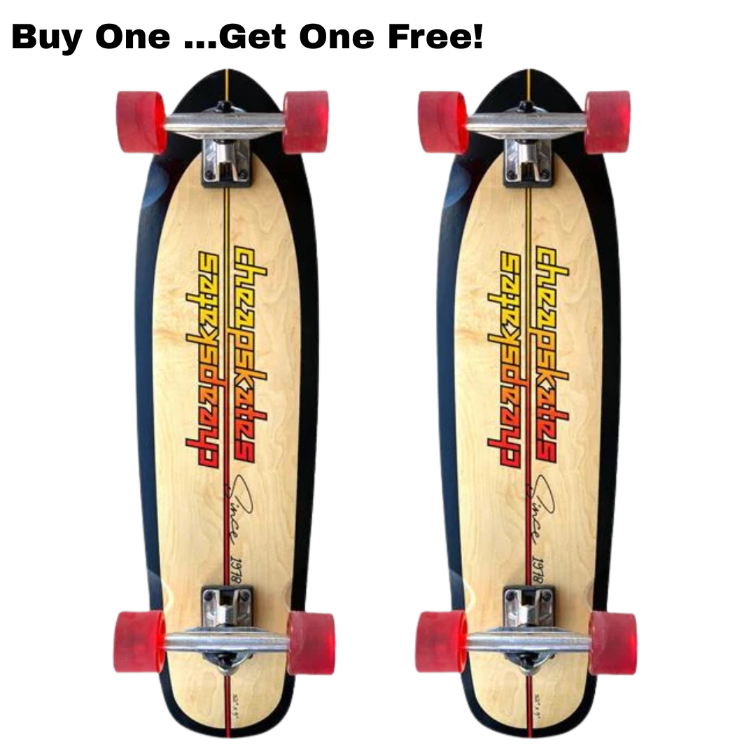 Cheapskates Cruiser - Black - 32" + Free Black Cruiser
