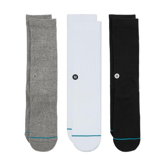 Stance Icon 3pk Socks Multi