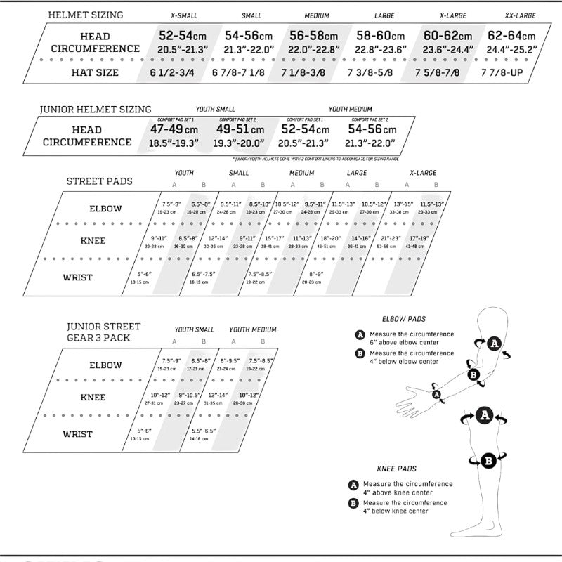 Protec Junior Street Pads Pack - Black