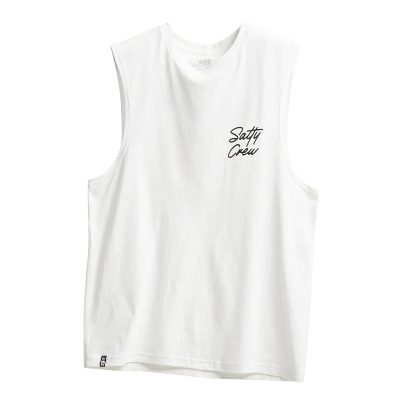 Salty Crew Snapper Muscle Tank - White