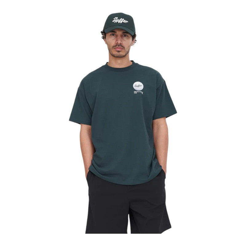 Huffer Block Tee 220/Groove - Golf Green
