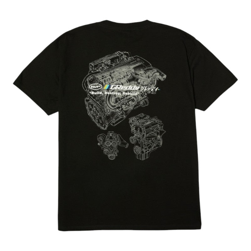 Huf Greddy Motors Tee - Black