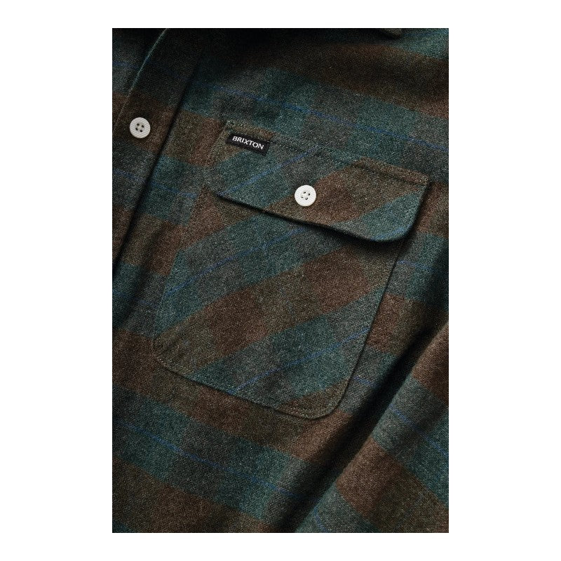 Brixton Bowery Flannel - Ocean