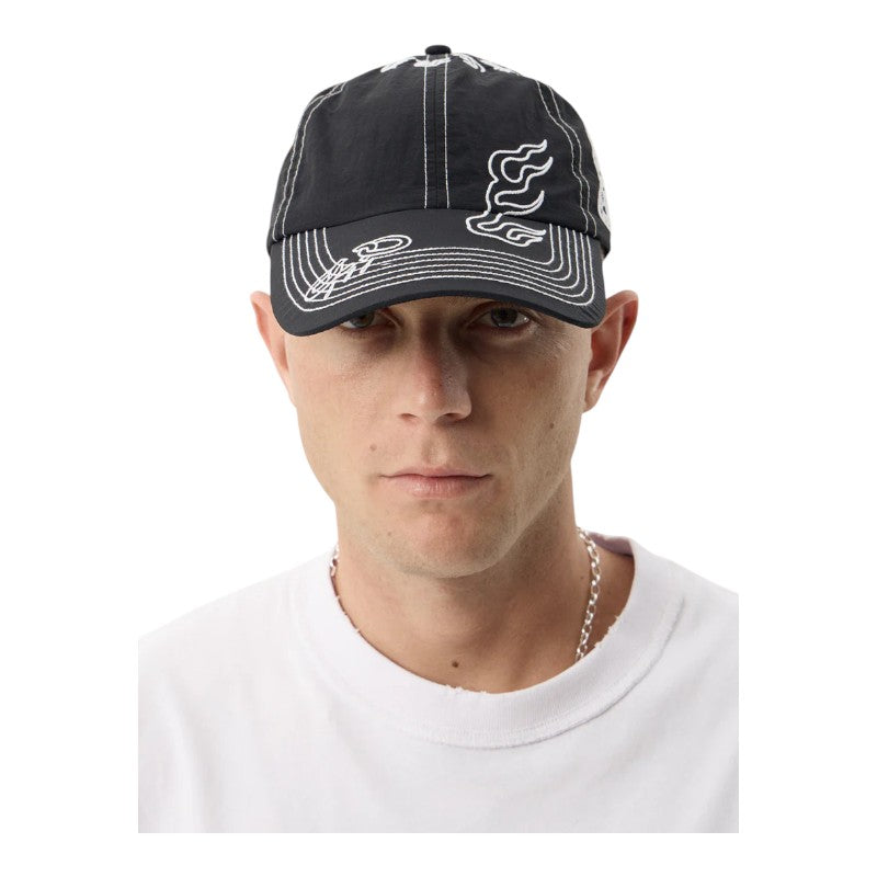 Afends Motor Six Panel Cap - Black