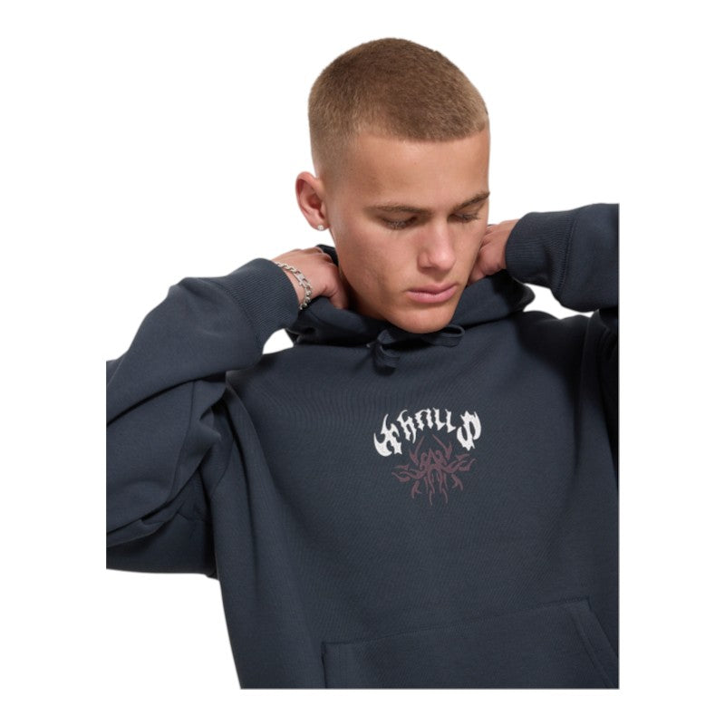 Thrills Stagger Slouch Cropped Hood - Petrol