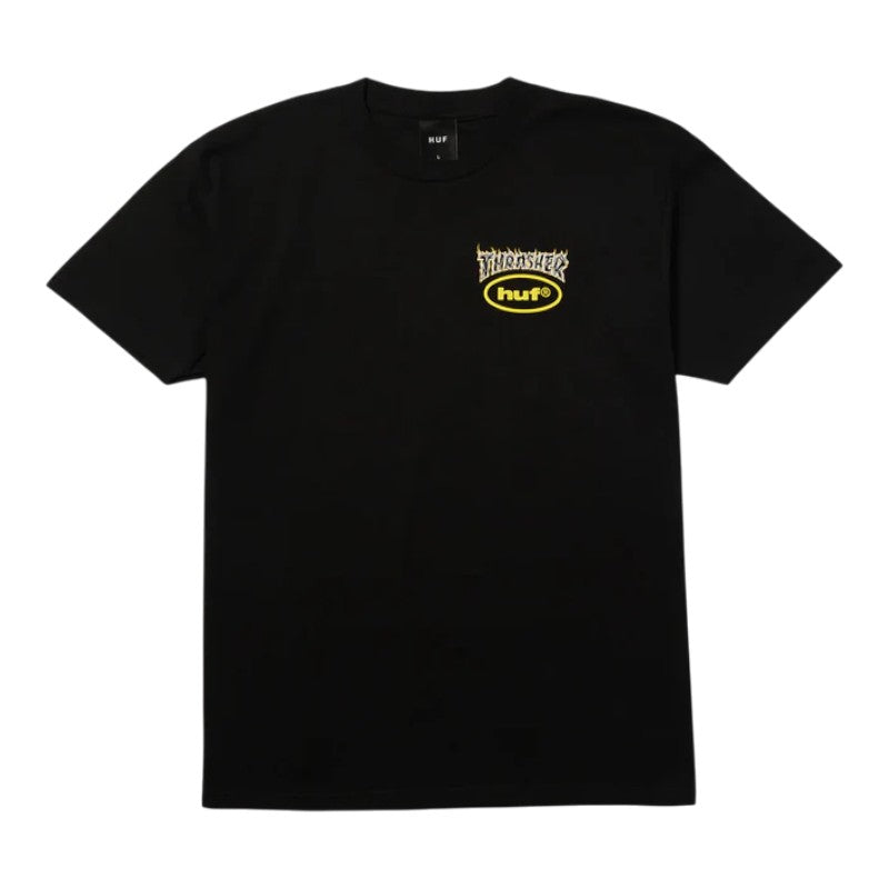 Huf X Thrasher Meltdown Tee - Black