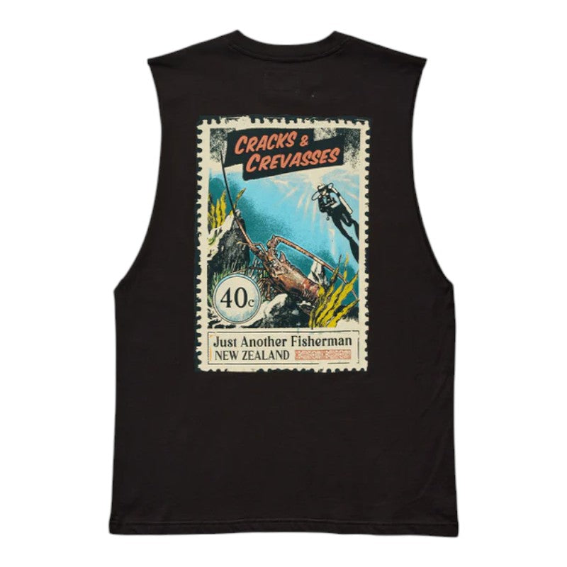 J.A.F Cracks & Crevasses Tank - Black
