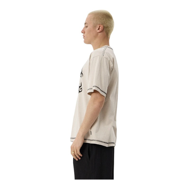 Afends Yang Heavyweight Tee - Moonbeam