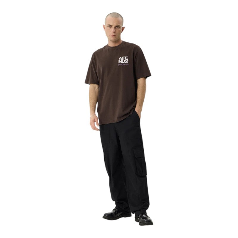 Afends Funnel Retro Tee - Washed Coffee