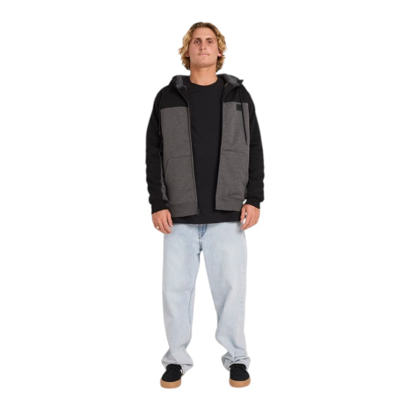 Volcom Division Lined Zip - Charcoal Heather