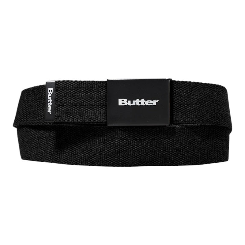 Butter Logo Woven Belt - Black