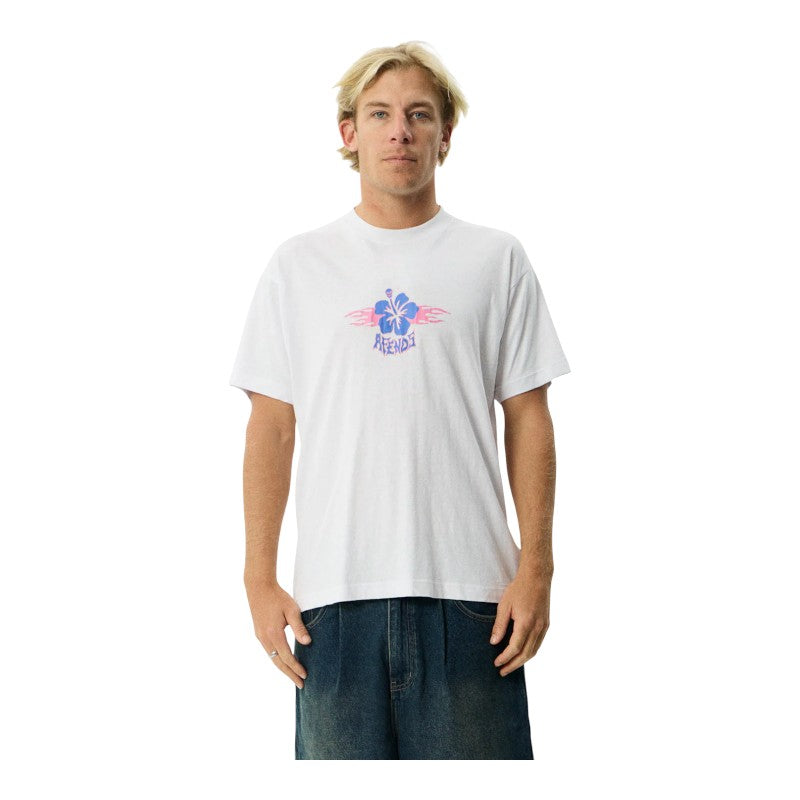 Afends Wiped Out Boxy Tee - White
