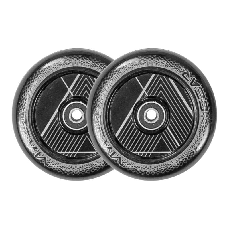 Mad Gear 100mm Raven Hollow Core Wheels Pair - Black