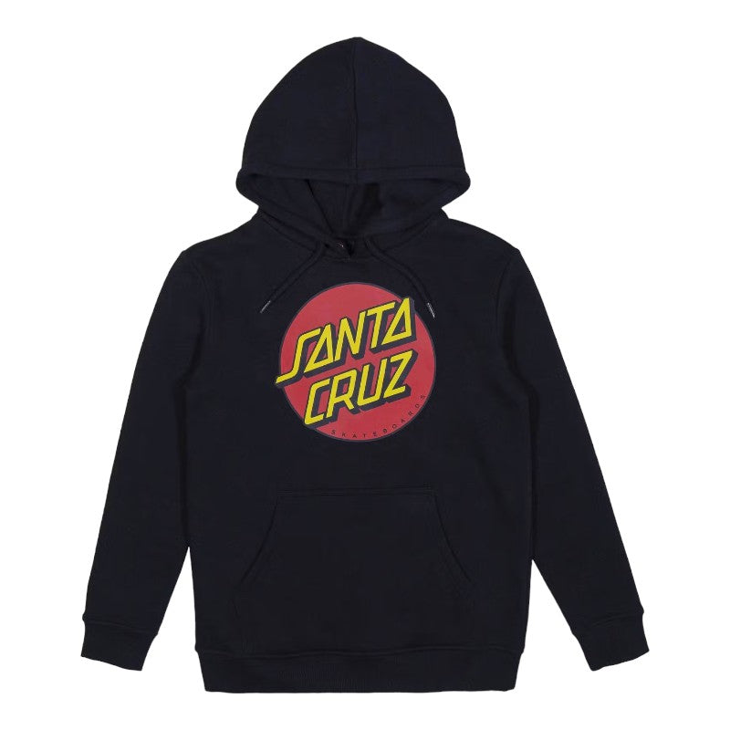 Santa Cruz Classic Dot Front Youth Hoodie - Black