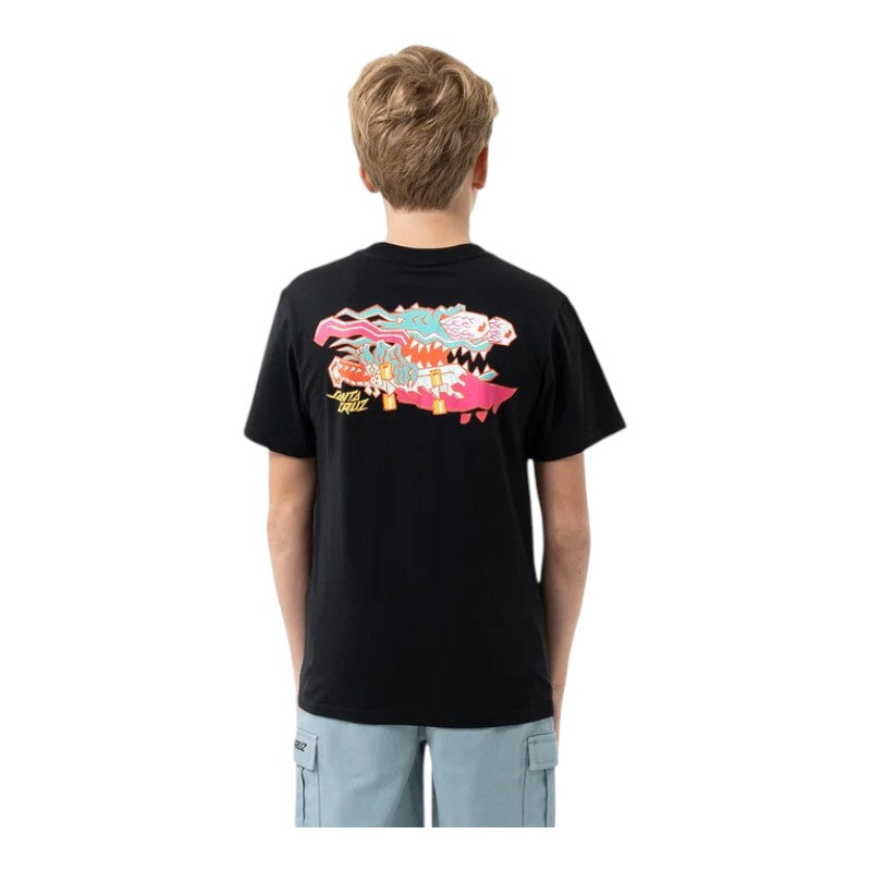 Santa Cruz Youth Meek Scratched Slasher Tee - Black