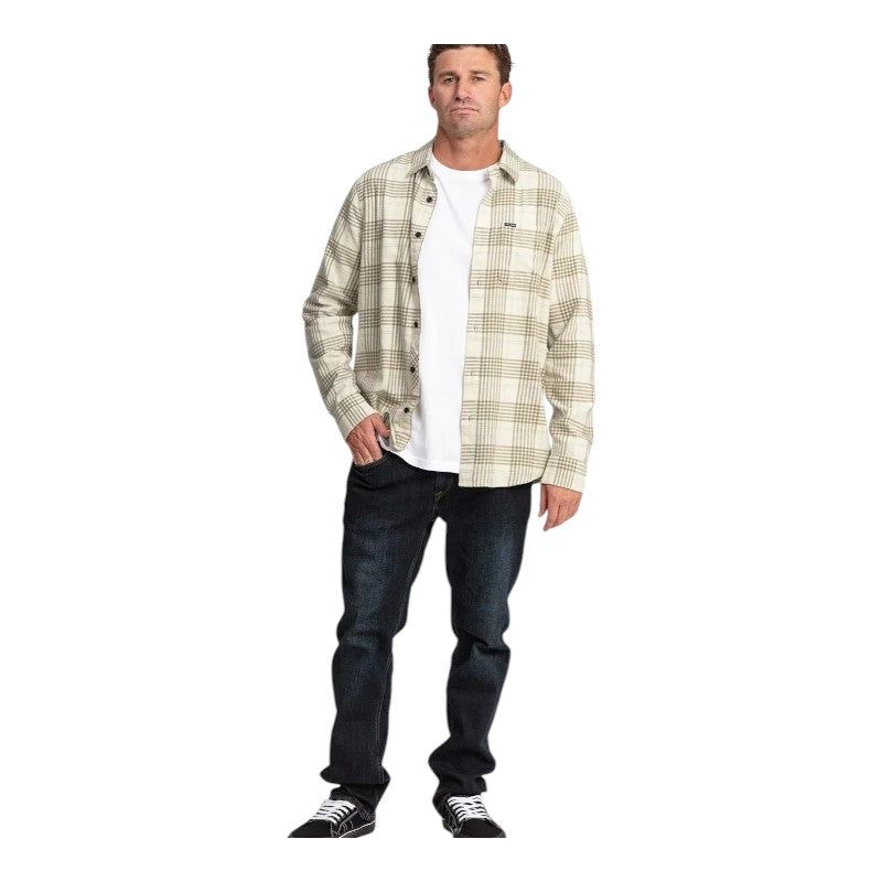 Volcom Caden Plaid Shirt - Dirty White