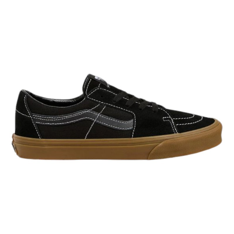 HOT Vans Shoes Vans Black Suede Gum Sole Vans Sk8-Low