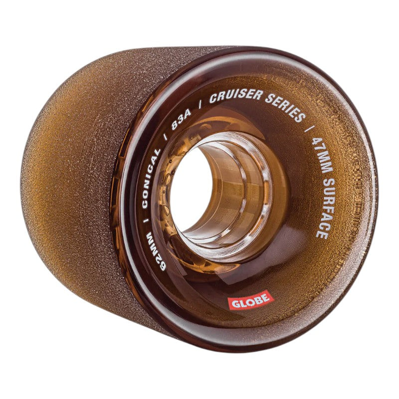 Globe Cruiser Conical Wheels 83a - 62mm Clear Coffee
