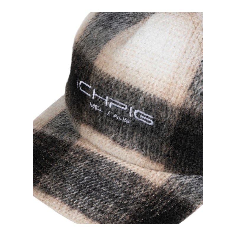 ICHPIG Checkline Strapback Cap - Cream Plaid