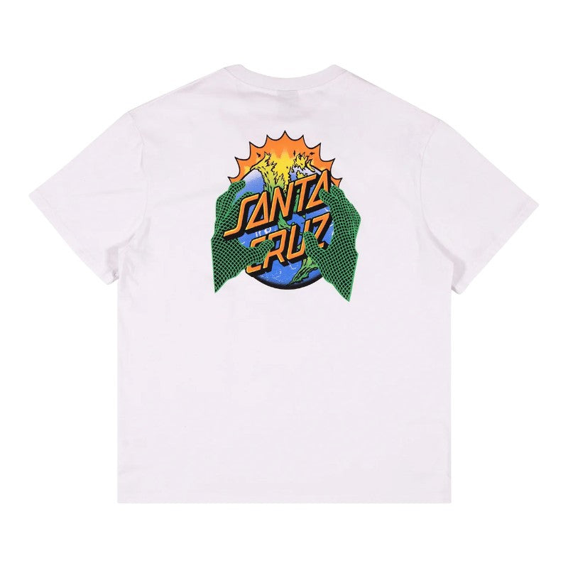 Santa Cruz Kendall End Of The Dot Centre Tee - White