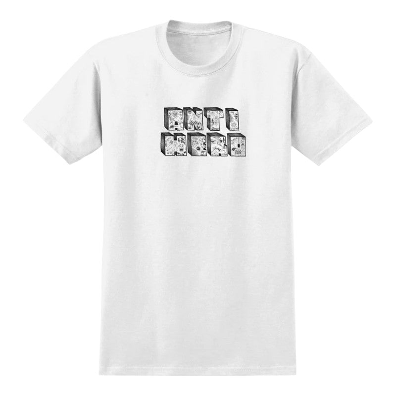 Antihero Stacked Tee - White
