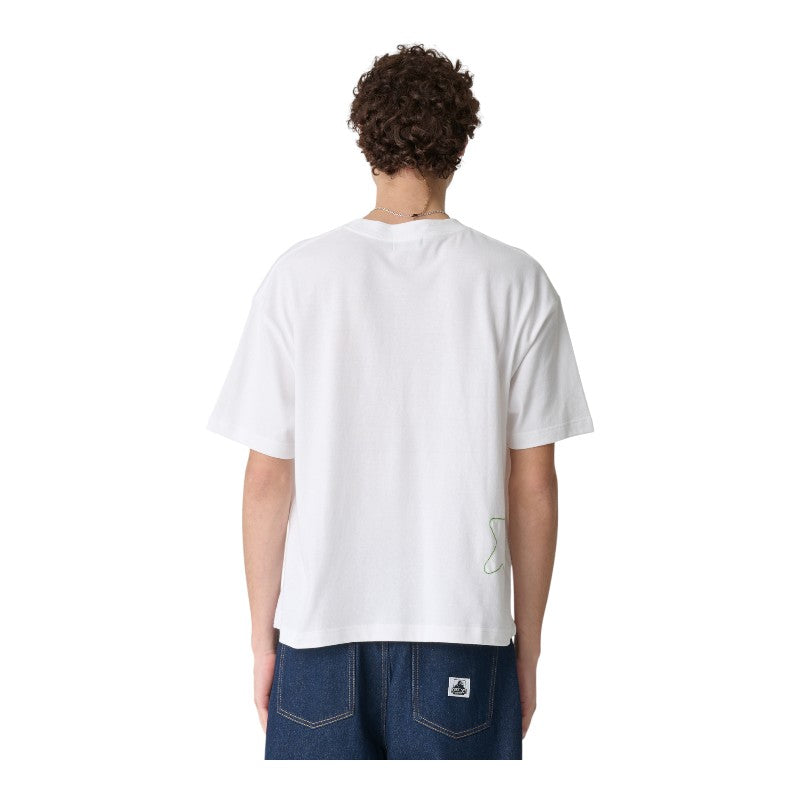 Xlarge Italic Star Gorilla Fit Tee - White