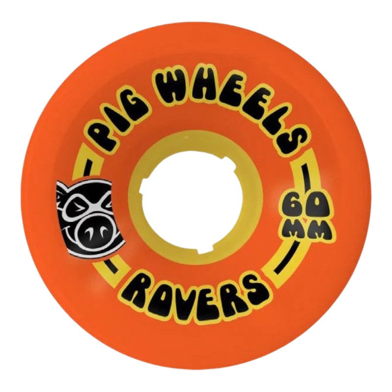 Pig Rover 85A Core Wheels - Orange/Yellow 60mm