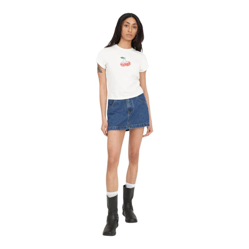 Huffer Mini Tee 185/Scarlet - Chalk