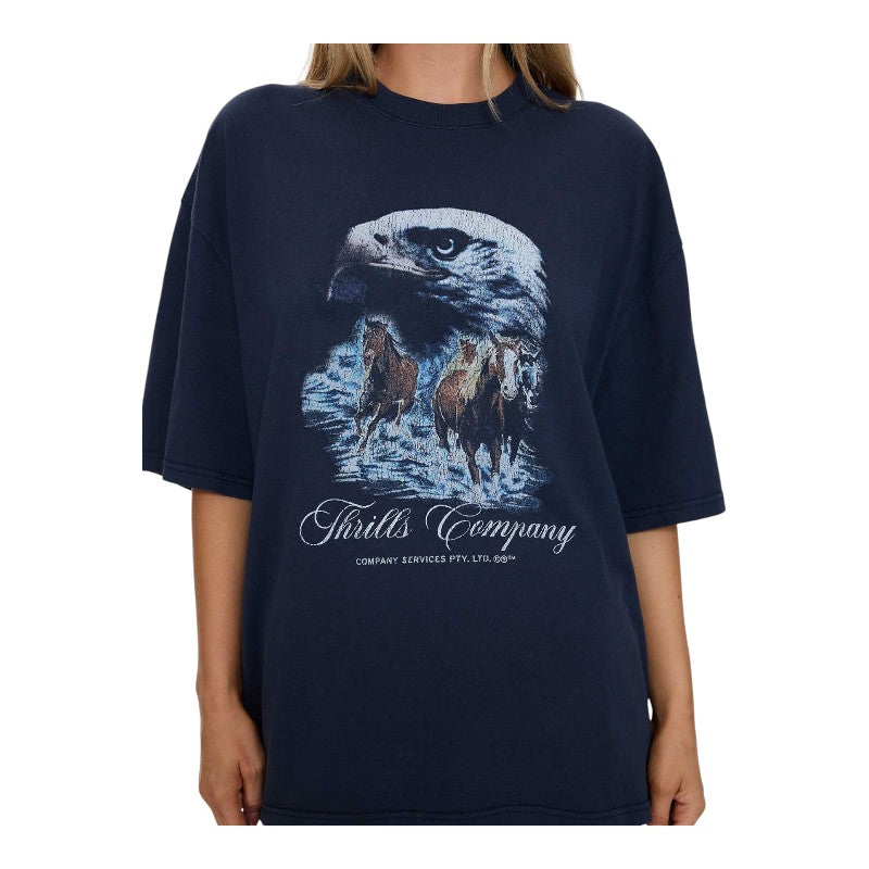 Thrills Superior Power Oversized Tee - Total Eclipse