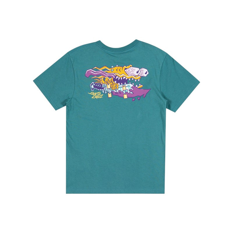 Santa Cruz Youth Meek Scratched Slasher Tee - Teal