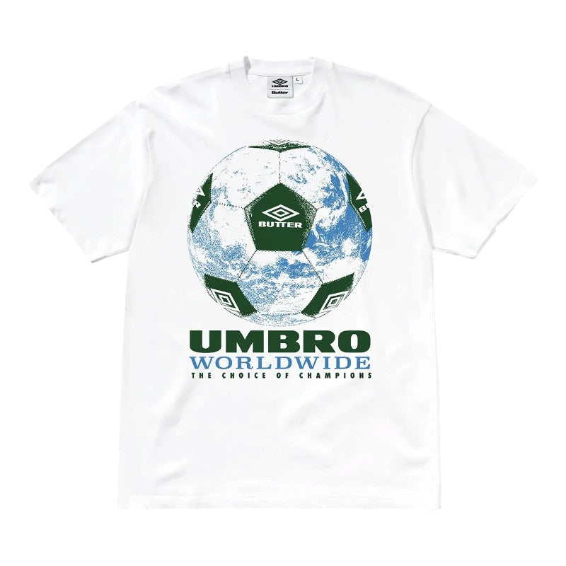 Butter Goods X Umbro World Game Tee - White