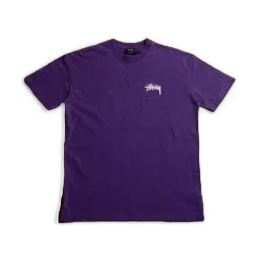 Stussy Fuzzy Dice Relaxed Tee - Grape