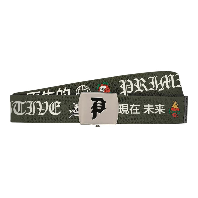 Primitive Outsider Belt - Olive