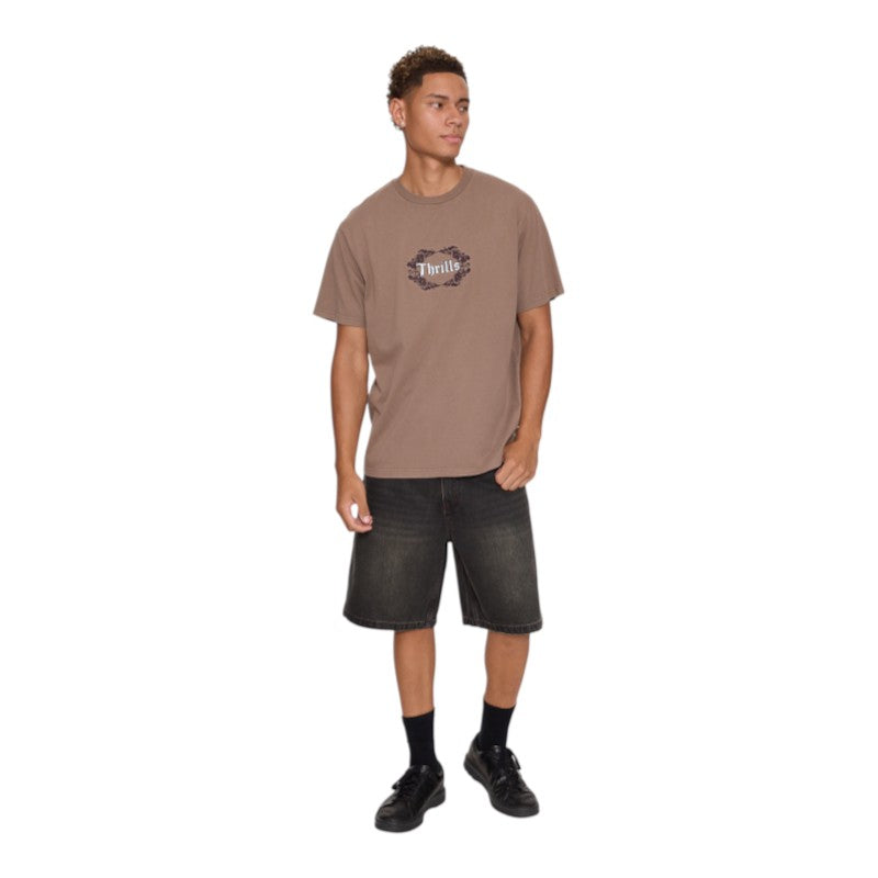 Thrills Wreath Of Desire Embro Merch Fit Tee - Falcon