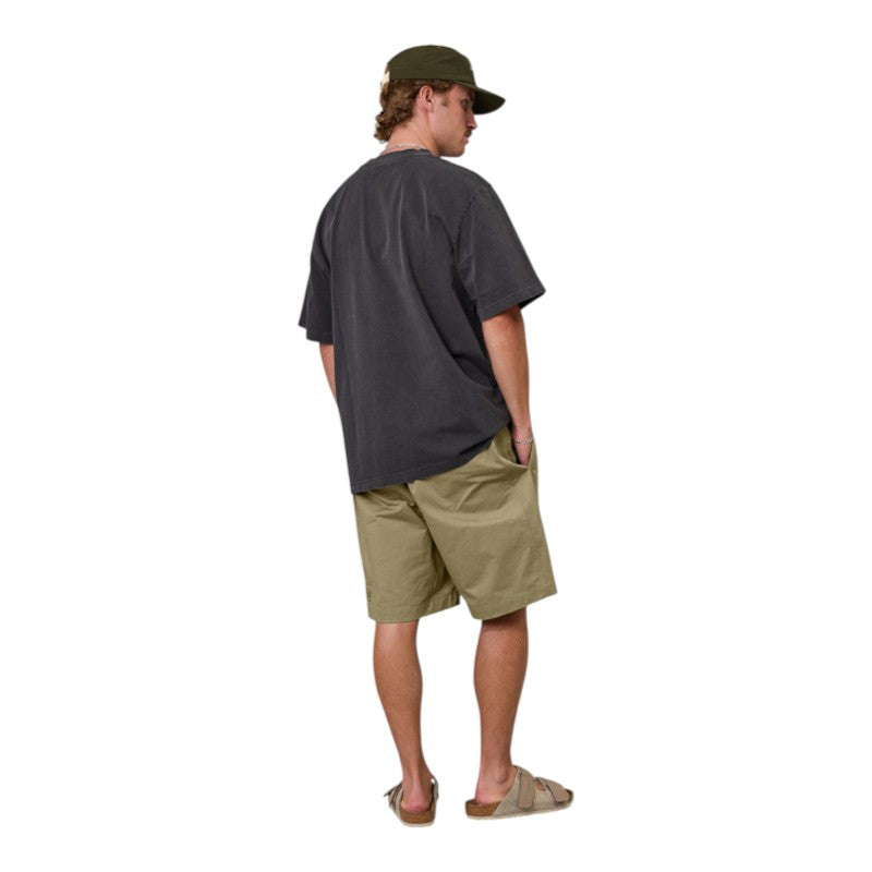 J.A.F Script Heavy Shore Tee - Aged Black