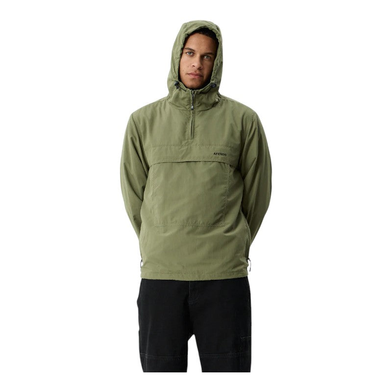 Afends System Recycled Spray Anorak Jacket - Military