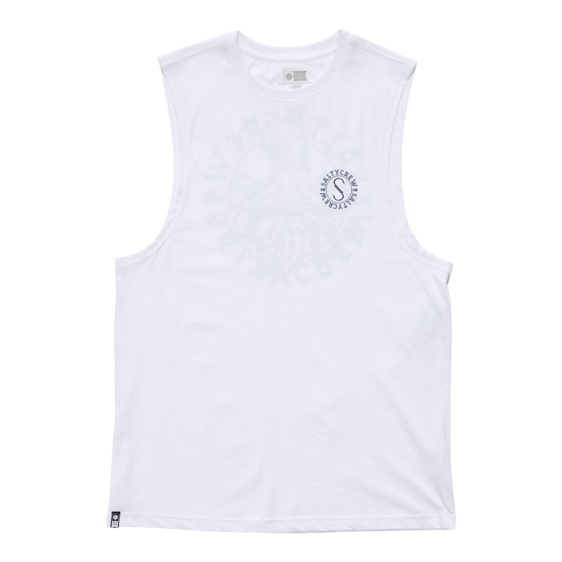 Salty Crew Tentacles Muscle Tank - White