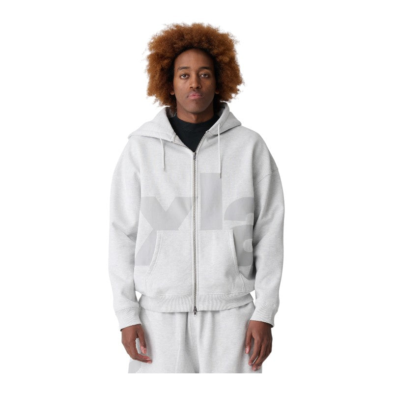 Xlarge Eli Gorilla Fit Zip Thru Hood - Snow Marle