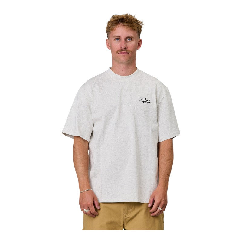 J.A.F Heavy Shore Tee - Silver Marle