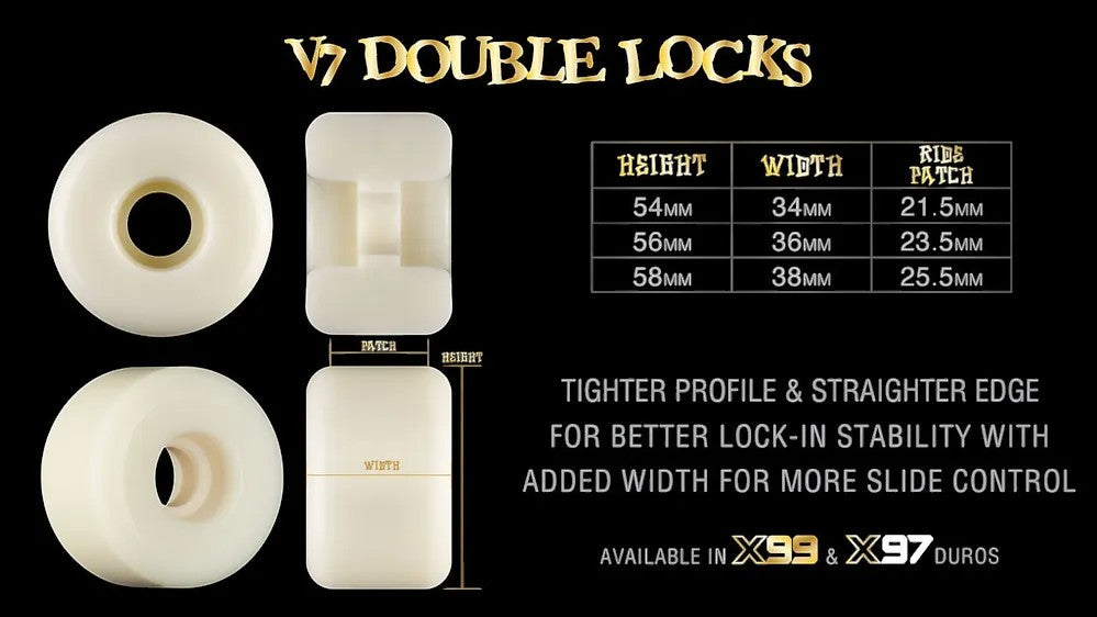 Bones X-Formula Double Locks V7 - 97A - 58mm