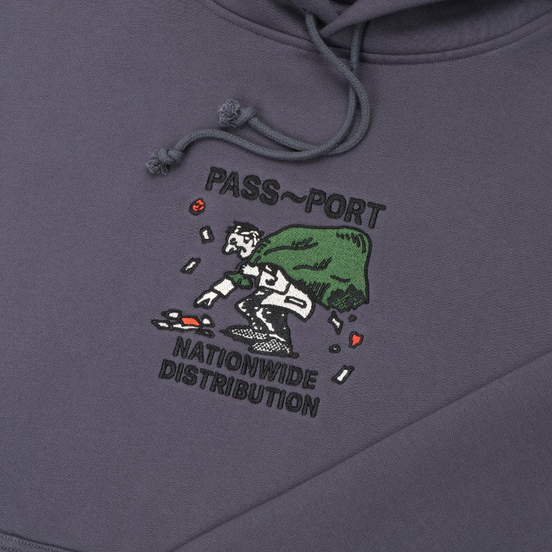 Passport Distribution Hoodie - Dusty Blue