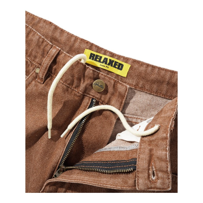 Butter Relaxed Denim Jeans - Distressed Brown