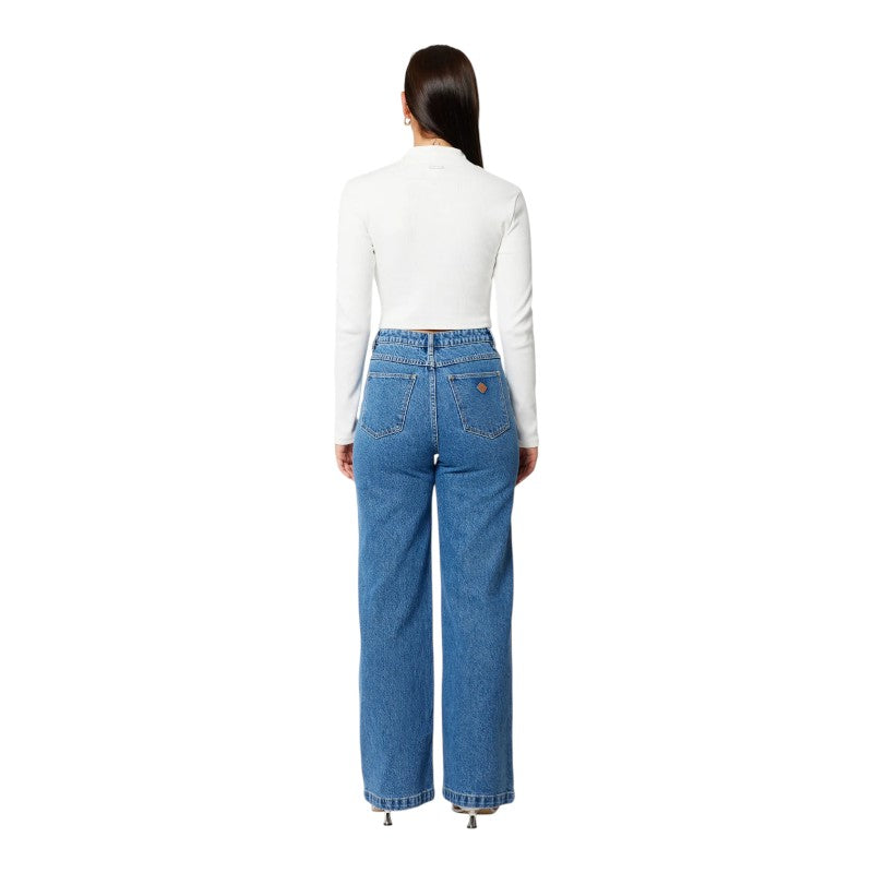 Abrand 94 Wide Eva Denim Jean - Organic Mid Blue